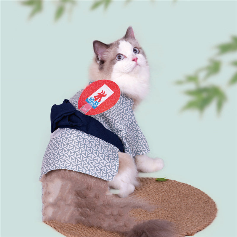 Elevate Your Pet's Style with the Spring Summer Pet Yukata Kimono Outfit